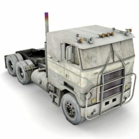 3D model náklaďáku s plochým nosem