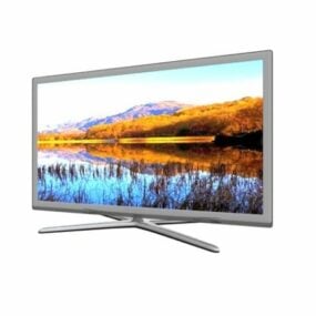 Fladskærms LCD TV 3d model