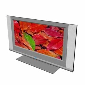 Plattskärms-tv 3d-modell