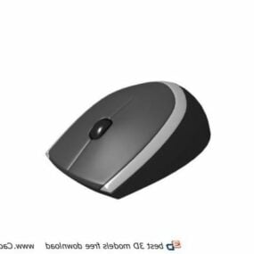Flat Wireless Computer Mouse 3d model