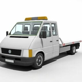 Flatbed Tow Truck 3d model