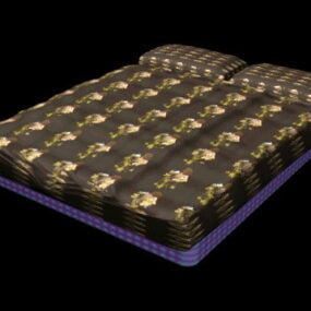 Podlahová matrace postel 3D model