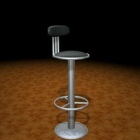 3д модель напольного барного стула