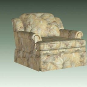 Floral Sofa Chair 3d model