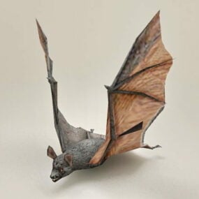 Modelo 3D de animal morcego voador
