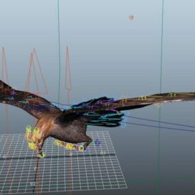 Plate-forme d'aigle volant modèle 3D