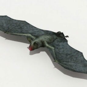 Modelo 3d de morcego vampiro voador