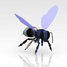 דגם תלת מימד של חיית דבורה מעופפת