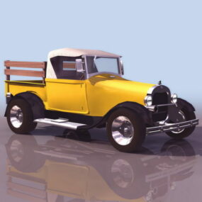 Ford 1929 Model Aa Zware vrachtwagenvariant 3D-model