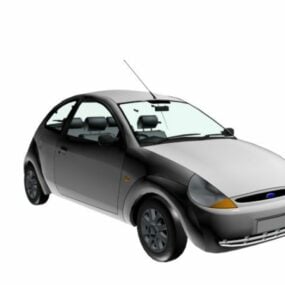 Model 3D samochodu miejskiego z kolekcji Ford Ka