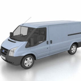 3д модель автомобиля Ford Transit Van Van