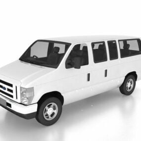 Ford Club Wagon Van 3D-Modell