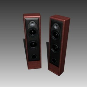 Four-way High Fidelity Loudspeaker System 3d model