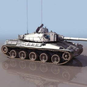 نموذج ثلاثي الأبعاد لدبابة القتال الرئيسية الفرنسية Amx-30