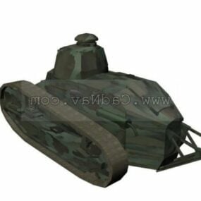 फ़्रेंच रेनॉल्ट Ft17 लाइट टैंक 3डी मॉडल