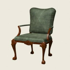French Accent Chair 3d-modell