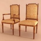 French Classic Banquet Chair Wooden