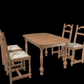 French Country Dining Room Sets 3d model