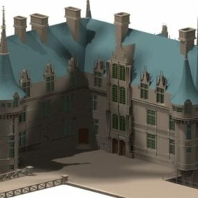 3D model francouzské renesanční architektury
