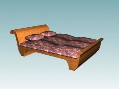 French Style Sleigh Bed