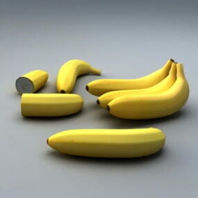 דגם תלת מימד של Fresh Bananas