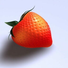 Frisches Erdbeer-3D-Modell