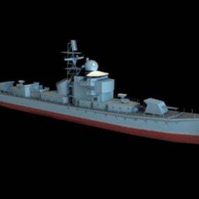 Mô hình 3d tàu chiến tàu khu trục
