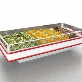 冷冻食品展示柜3d模型