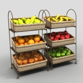 Présentoir de fruits modèle 3D