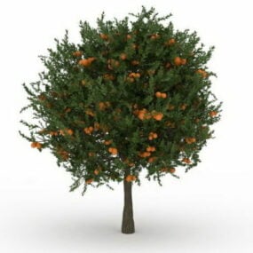 Modelo 3d de árvore frutífera