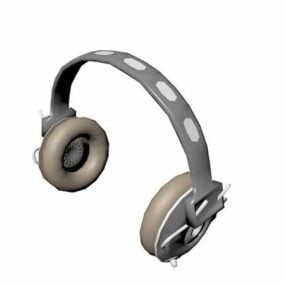 Modelo 3d estilo fio para fones de ouvido