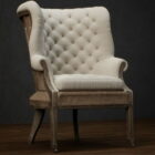 W pełni tapicerowane krzesło z oparciem