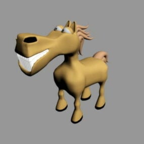 کارتون اسب خنده دار مدل سه بعدی