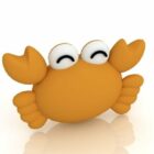 Rolig Cartoon Crab Toy