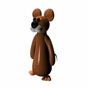 Funny Mouse Cartoon Toy 3d model