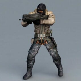 Future Commando Concept 3d model