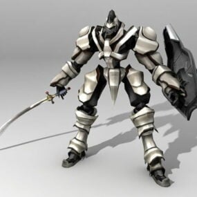 Futuristisk Robot Warrior 3d-modell
