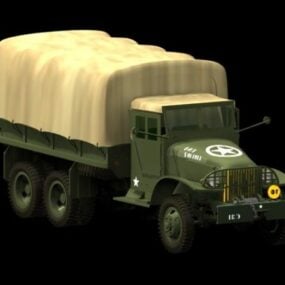 Model 3D ciężarówki wojskowej Gmc Cckw
