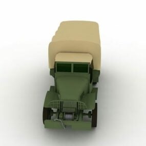 Gmc Military Truck 3D-malli