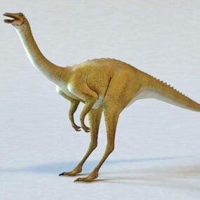 Modello 3d del dinosauro Gallimimus