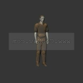 Game Character Basic Man 3d-modell