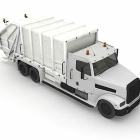 Modelo 3d de caminhão de lixo