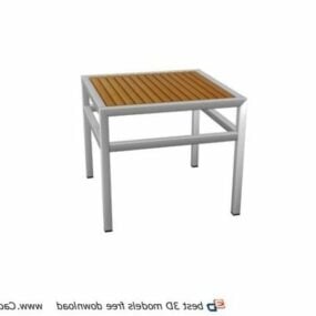 Furniture Garden Bamboo Table 3d model