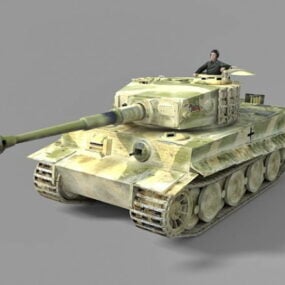 Γερμανικό Ww2 Tank 3d μοντέλο