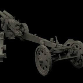 Artillerie de campagne allemande modèle 3D