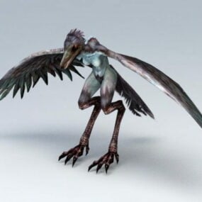 Giant Bird Monster Rigged 3d model