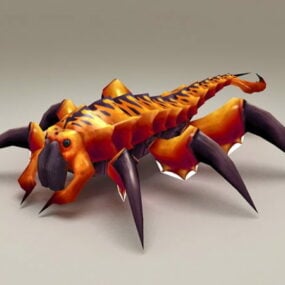Monstro Centopéia Gigante Modelo 3D