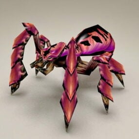 Model 3D gigantycznego pająka potwora