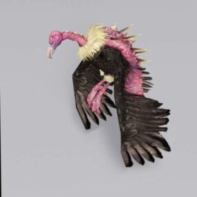 דגם 3D Giant Monster Vulture