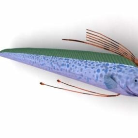 3д модель гигантского животного-рыбы-весла